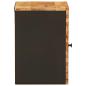 Preview: Badezimmer Hängeschrank Natur 38 x 33 x 48 cm Massivholz Mango