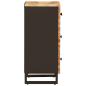 Preview: Seitenschrank Braun 40 x 33 x 75 cm Massivholz Mango