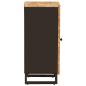 Preview: Seitenschrank mit Tür Braun 40 x 33 x 75 cm Massivholz Mango
