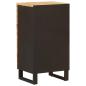 Preview: Seitenschrank mit Tür Braun 40 x 33 x 75 cm Massivholz Mango