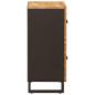 Preview: Seitenschrank Braun 60 x 33 x 75 cm Massivholz Mango