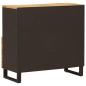 Preview: Seitenschrank Braun 80 x 33 x 75 cm Massivholz Mango