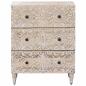 Preview: Aufbewahrungs-Sideboard Weiß 60 x 33,5 x 75 cm Massivholz Mango