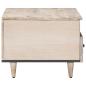 Preview: Couchtisch Weiß 80 x 54 x 40 cm Massivholz Mango
