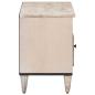 Preview: TV-Schränk Weiß 80 x 33,5 x 46 cm Massivholz Mango