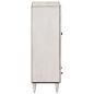 Preview: Hochschrank mit Regal Wei? 60 x 33,5 x 100 cm Massivholz Mango