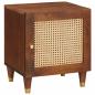 Preview: ARDEBO.de - Nachttisch Braun 40 x 33,5 x 46 cm Massivholz Akazie