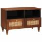 Preview: ARDEBO.de - TV-Schränk mit Regal Braun 70 x 33,5 x 46 cm Massivholz Mango