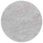 Preview: Anti-Rutsch Shaggy Teppich Grau 90 x 90 cm PP