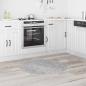 Preview: Anti-Rutsch Shaggy Teppich Grau 90 x 90 cm PP
