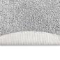 Preview: Anti-Rutsch Shaggy Teppich Grau 90 x 90 cm PP