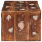 Preview: Nachttisch Braun 45 x 30 x 24 cm Massives upgecyceltes Holz