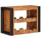 Preview: Weinregal Braun 60 x 45 x 33 cm Massivholz Akazie