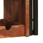 Preview: Weinregal Braun 60 x 45 x 33 cm Massives Altholz