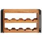 Preview: Weinregal Braun 80 x 45 x 33 cm Massivholz Akazie