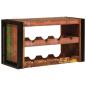 Preview: Weinregal Braun 80 x 45 x 33 cm Massives Altholz
