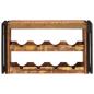 Preview: Weinregal Braun 80 x 45 x 33 cm Massives Altholz