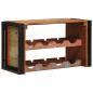 Preview: Weinregal Braun 80 x 45 x 33 cm Massives Altholz