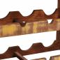 Preview: Weinregal Braun 80 x 45 x 33 cm Massives Altholz