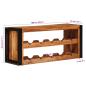 Preview: Weinregal Braun 100 x 45 x 33 cm Massivholz Akazie