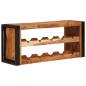 Preview: Weinregal Braun 100 x 45 x 33 cm Massivholz Akazie