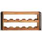 Preview: Weinregal Braun 100 x 45 x 33 cm Massivholz Akazie