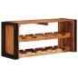 Preview: Weinregal Braun 100 x 45 x 33 cm Massivholz Akazie