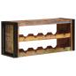 Preview: Weinregal Braun 100 x 45 x 33 cm Massives Altholz
