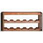 Preview: Weinregal Braun 100 x 45 x 33 cm Massives Altholz