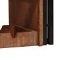 Preview: Weinregal Braun 100 x 45 x 33 cm Massives Altholz