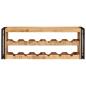Preview: Weinregal Braun 120 x 45 x 33 cm Massives grobes Mangoholz