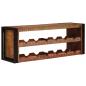 Preview: Weinregal Braun 120 x 45 x 33 cm Massives Altholz