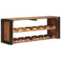 Preview: Weinregal Braun 120 x 45 x 33 cm Massives Altholz