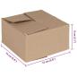 Preview: Faltbox mit Speicher 50 Stk. Natur 15 x 15 x 8 cm Karton