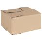 Preview: ARDEBO.de - Faltbox mit Speicher 50 Stk. Natur 20 x 15 x 10 cm Karton