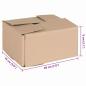 Preview: Faltbox mit Speicher 50 Stk. Natur 20 x 15 x 10 cm Karton
