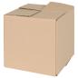 Preview: ARDEBO.de - Faltbox mit Speicher 50 Stk. Natur 20 x 20 x 20 cm Karton