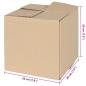 Preview: Faltbox mit Speicher 50 Stk. Natur 20 x 20 x 20 cm Karton