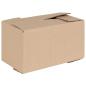 Preview: ARDEBO.de - Faltbox mit Speicher 50 Stk. Natur 24 x 13 x 13 cm Karton