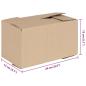 Preview: Faltbox mit Speicher 50 Stk. Natur 24 x 13 x 13 cm Karton