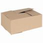 Preview: ARDEBO.de - Faltbox mit Speicher 50 Stk. Natur 25 x 17,5 x 10 cm Karton