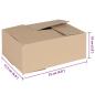 Preview: Faltbox mit Speicher 50 Stk. Natur 25 x 17,5 x 10 cm Karton
