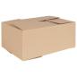 Preview: ARDEBO.de - Faltbox mit Speicher 50 Stk. Natur 35 x 24 x 15 cm Karton