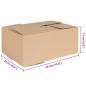 Preview: Faltbox mit Speicher 50 Stk. Natur 35 x 24 x 15 cm Karton