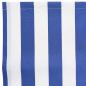 Preview: Markisenersatzstoff Blau und Weiß 1000 x 160 cm Polyester