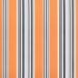 Preview: Markisenersatzstoff Blau und Orange 1000 x 160 cm Polyester