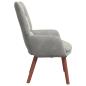 Preview: Sessel Hellgrau 63 x 67 x 94 cm Samt