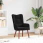 Preview: ARDEBO.de - Sessel Schwarz 63 x 67 x 94 cm Samt