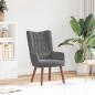Preview: ARDEBO.de - Sessel Dunkelgrau 63 x 67 x 94 cm Samt