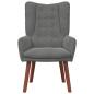 Preview: Sessel Dunkelgrau 63 x 67 x 94 cm Samt